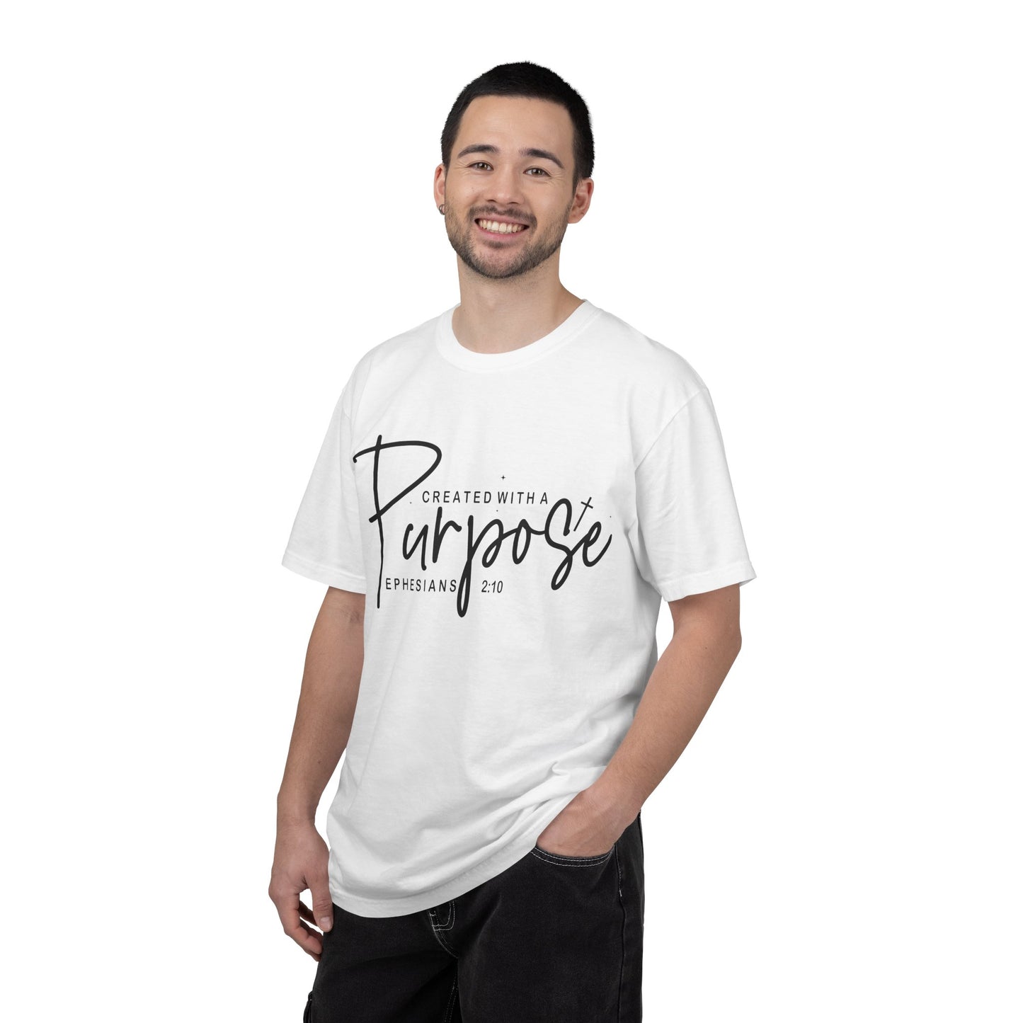 Created With A Purpose T-Shirt — Ephesians 2:10 Faith Graphic Tee