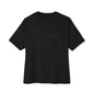 Boxy Tee — “Created With Purpose” Minimal Script Graphic Shirt