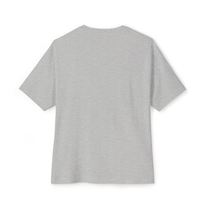Boxy Tee — “Created With Purpose” Minimal Script Graphic Shirt