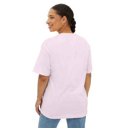 Boxy Tee — “Created With Purpose” Minimal Script Graphic Shirt