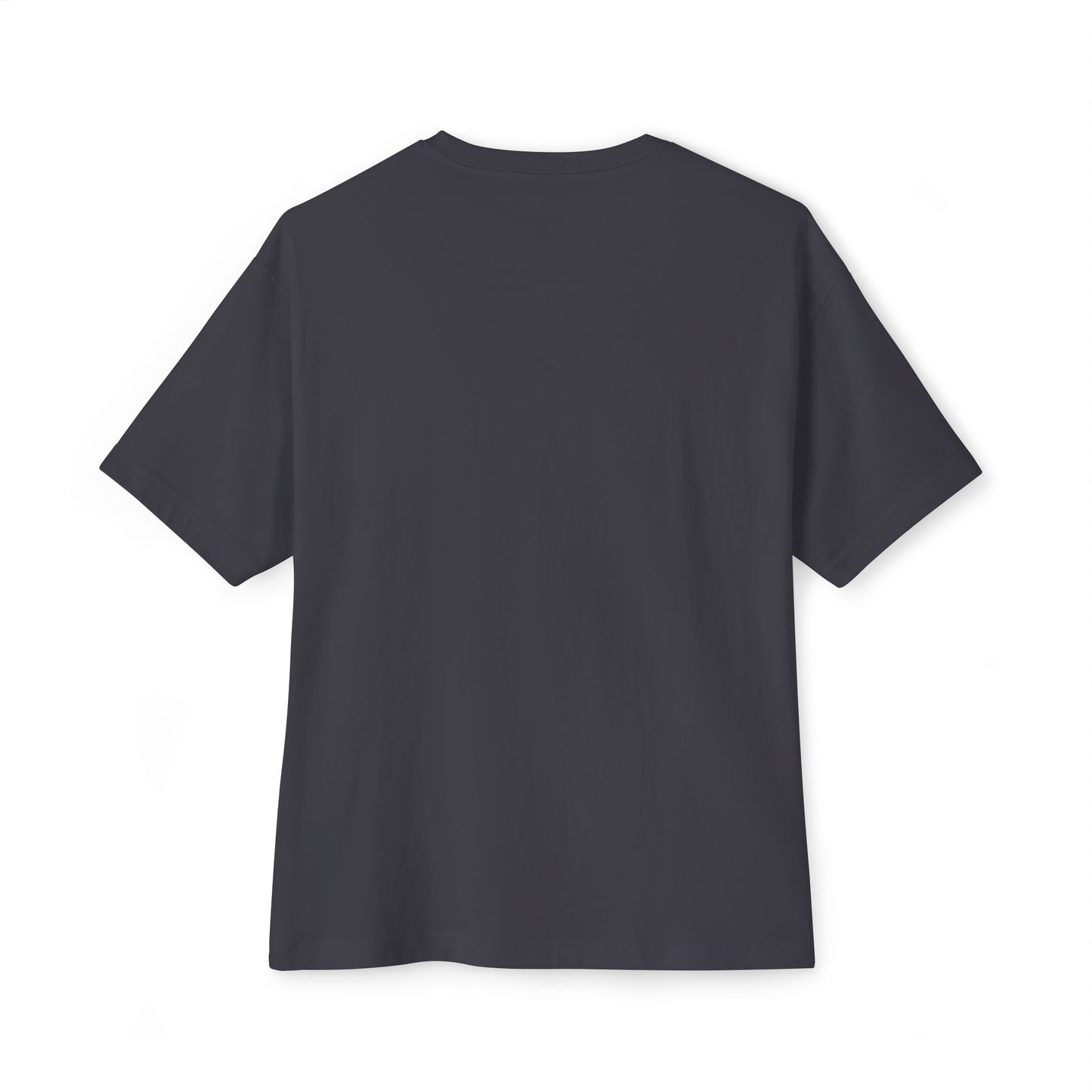 Boxy Tee — “Created With Purpose” Minimal Script Graphic Shirt