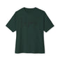Boxy Tee — “Created With Purpose” Minimal Script Graphic Shirt