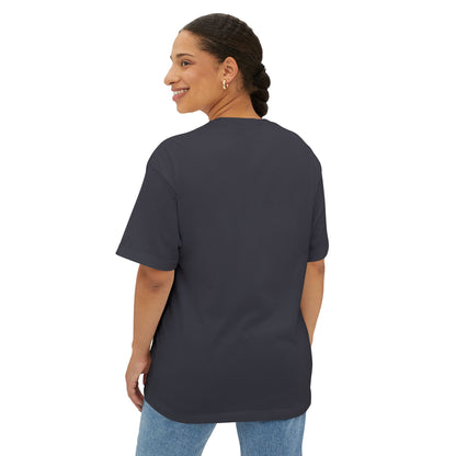 Boxy Tee — “Created With Purpose” Minimal Script Graphic Shirt
