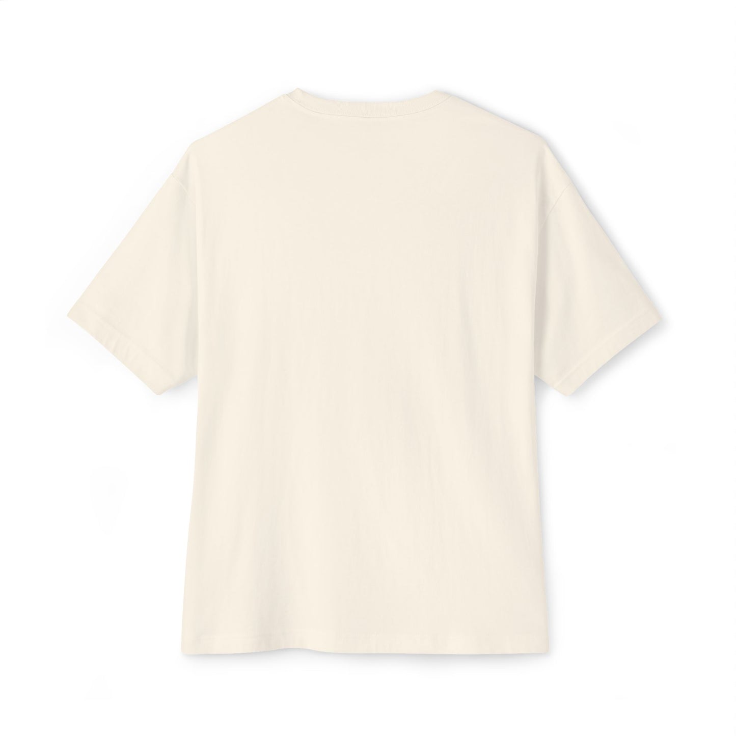 Boxy Tee — “Created With Purpose” Minimal Script Graphic Shirt