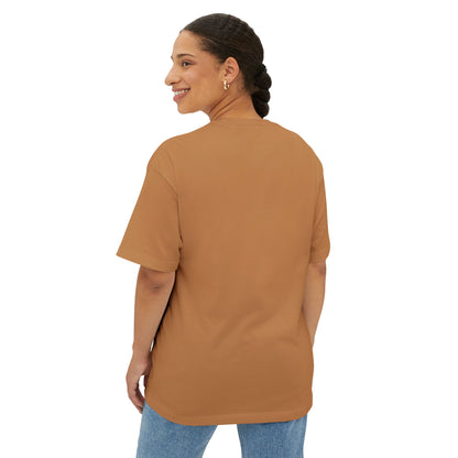 Boxy Tee — “Created With Purpose” Minimal Script Graphic Shirt