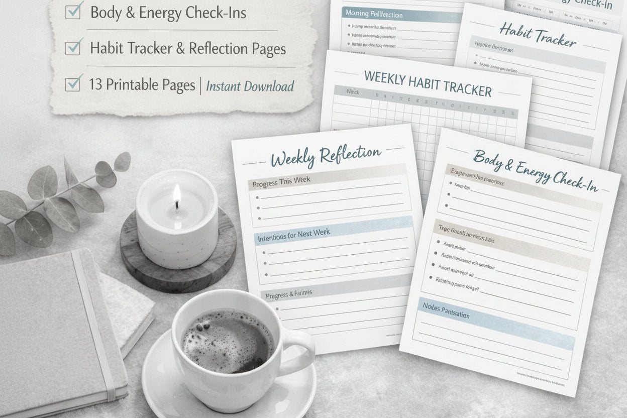 7-Day Soft Reset Workbook | Printable Self-Care & Productivity Reset