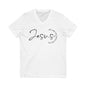 Jesus Script V-Neck Tee — "The Way, The Truth, The Life" Christian T-Shirt