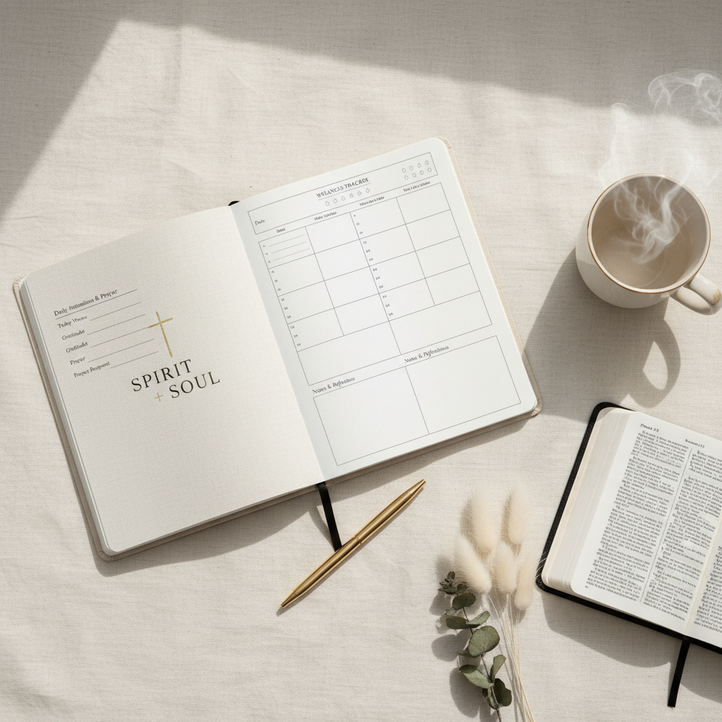 Faith & Flow Planner mockup